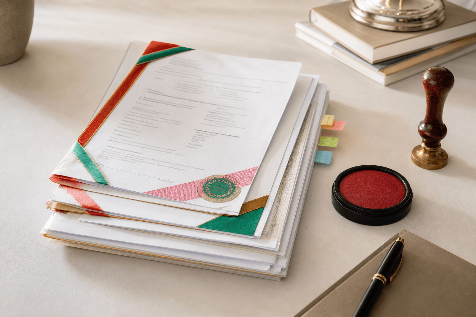Attested document pack prepared for Bahrain Commercial Registration filing