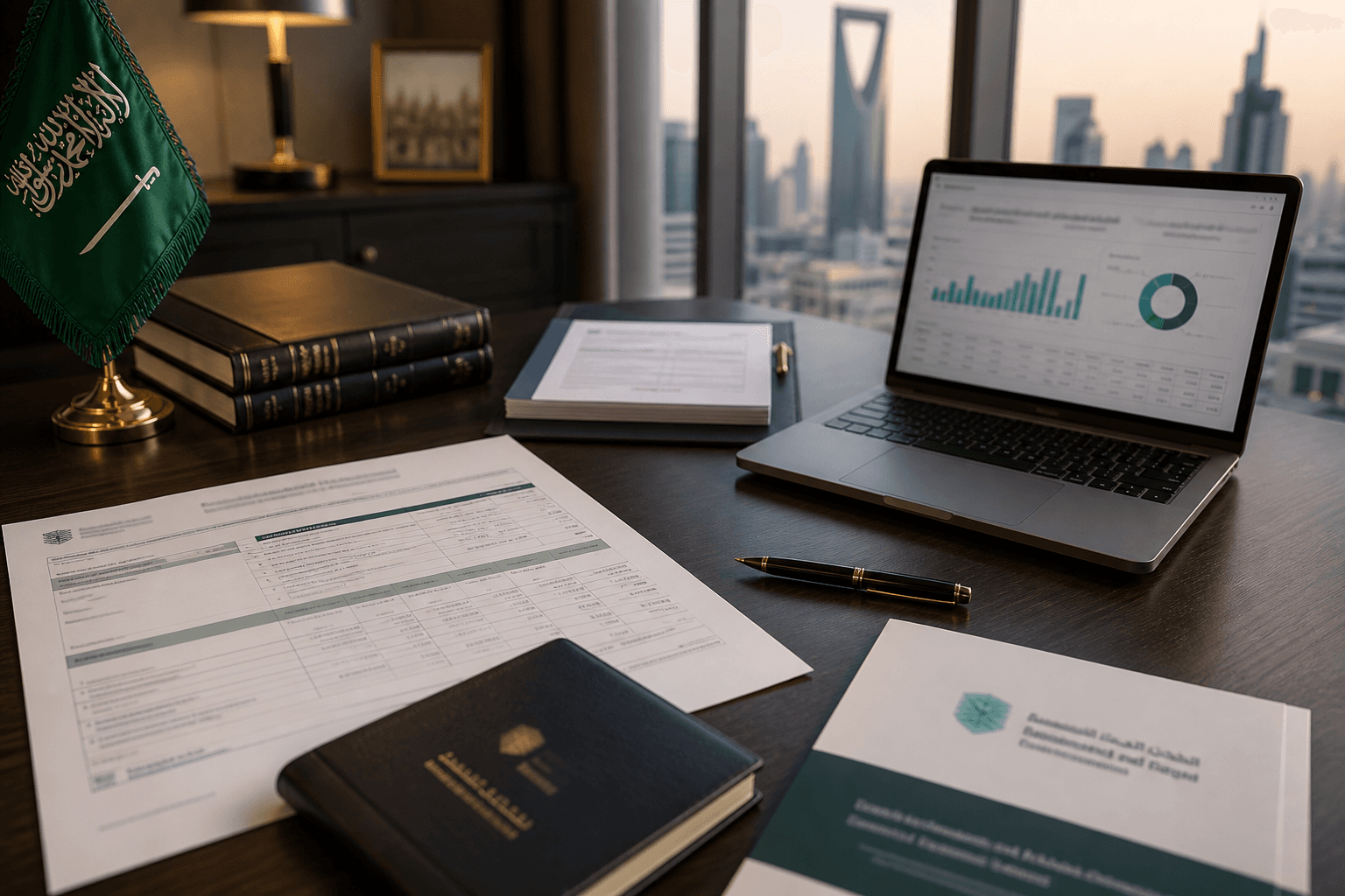 Company and tax planning documents prepared for ZATCA and e-invoicing review